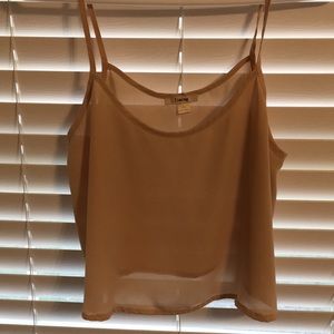 Timing brand cream/nude crop top